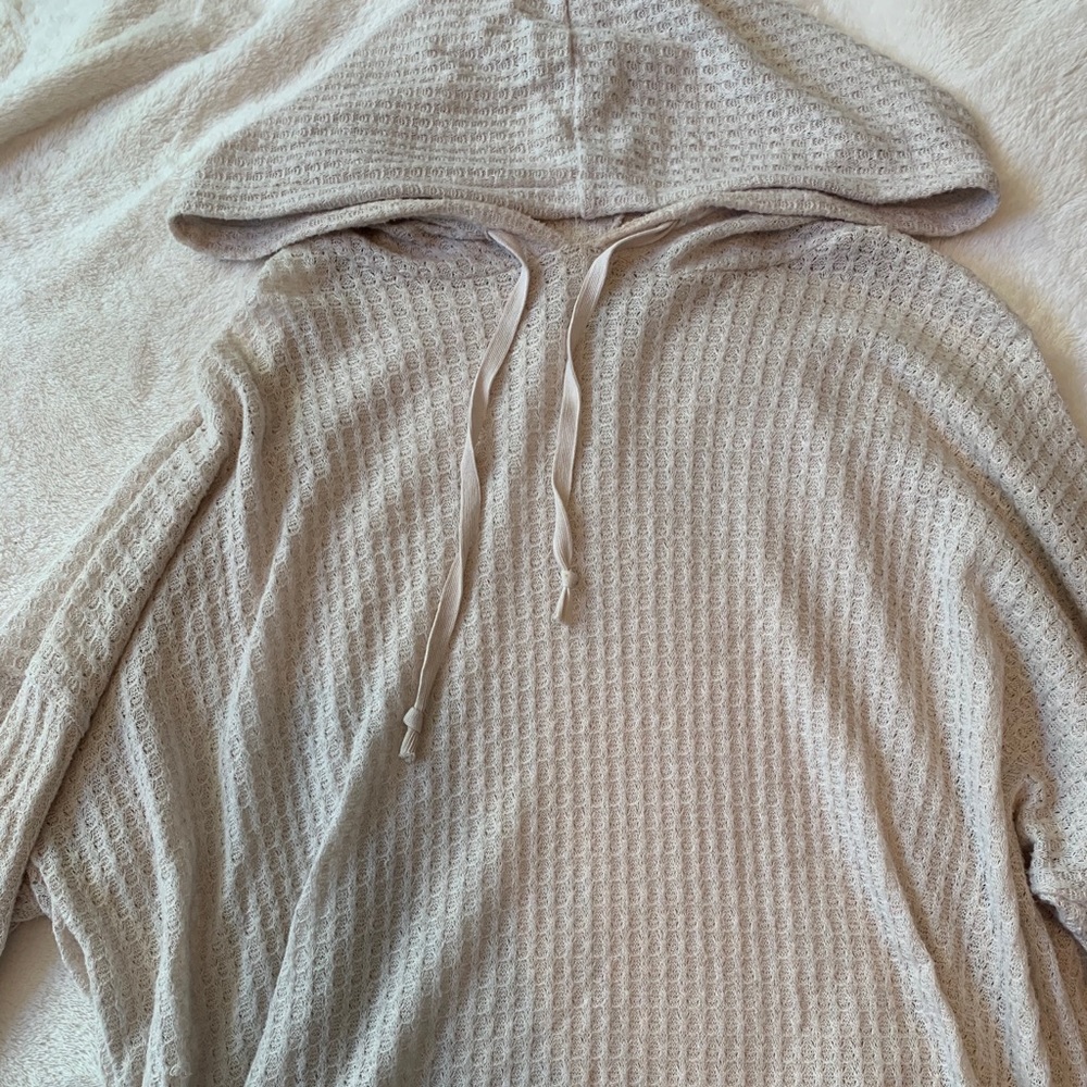 American Eagle waffle Knit cropped sweater